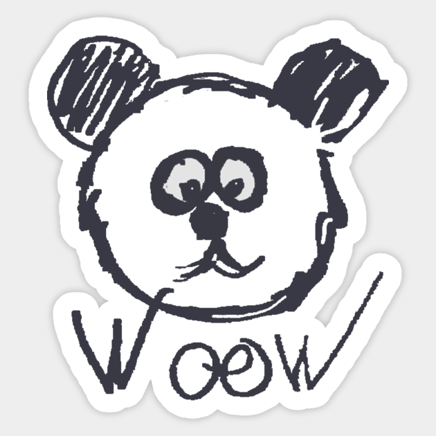 Comic panda Sticker by Marisa-ArtShop